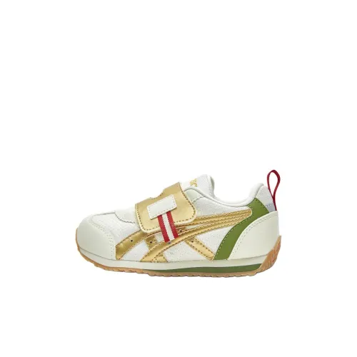 ASICS SUKU2 COTLA Малыш CNY Повседневная обувь для детей Низкий топ Белый Золото Дошкольная