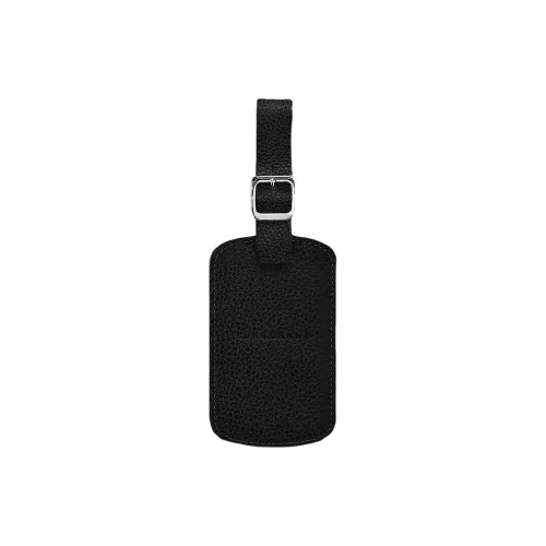 LONGCHAMP Корова Кожа Тег для багажа Черный