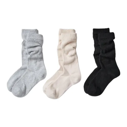 UNIQLO Носки Crew Женские упаковка из 3 пар