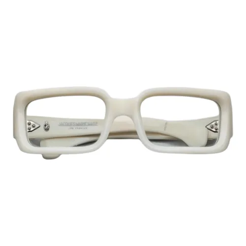 JACQUES MARIE MAGE Ацетат Ацетилцеллюлоза PRECIOUS Металл Квадрат Оправы для очков Женские Белые