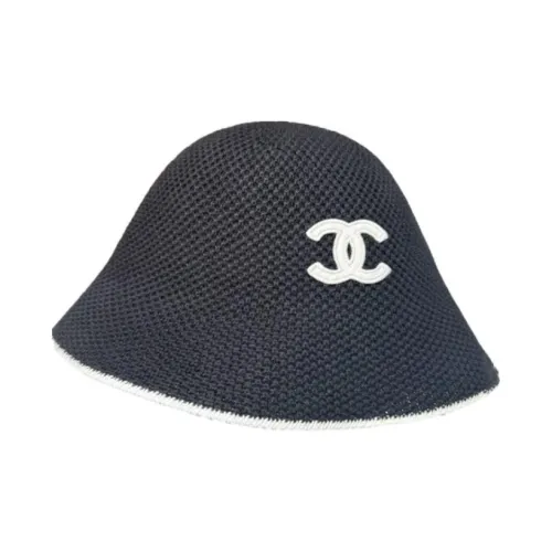 CHANEL Хлопок Шапки-бини Унисекс Черный