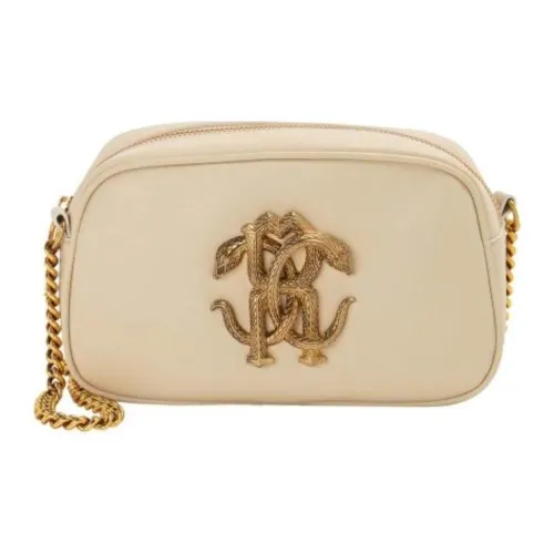 Roberto Cavalli Сумка через плечо из телячьей кожи женская светлый умбра