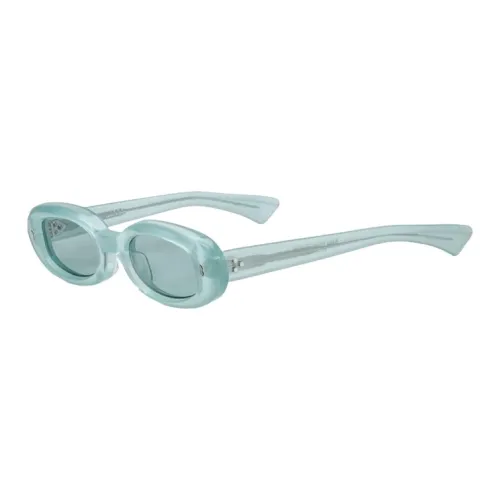 JACQUES MARIE MAGE Ацетат OVAL SUNGLASSES Унисекс Синий