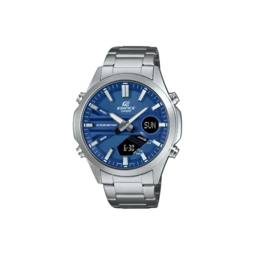 CASIO Кварцевый механизм нержавеющая сталь ремешок мужские часы синий циферблат