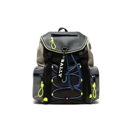 BALLY Leather Backpack Men's Black BALLY Кожа Рюкзак Мужской Черный