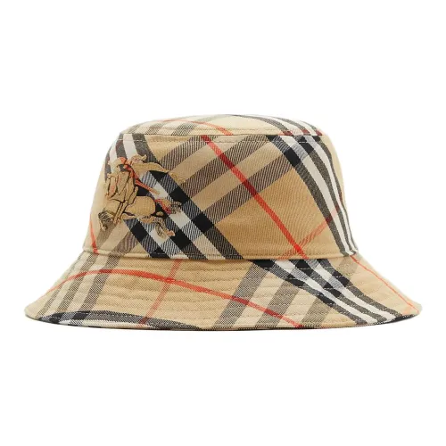 Burberry Cotton Bucket Hats Мужской Песочный