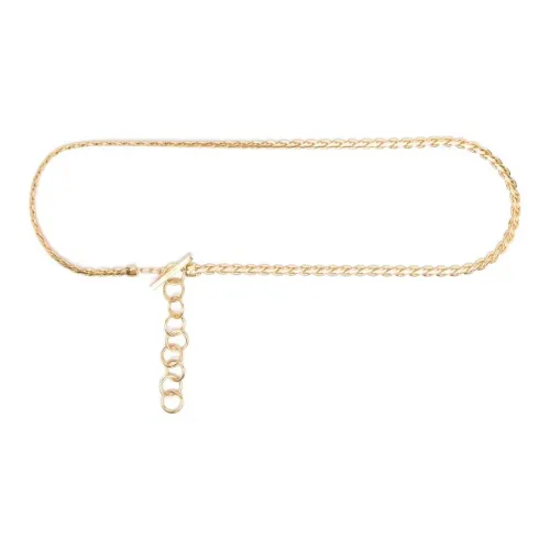 SAINT LAURENT Латунь Цепи для талии Женские Золото Ширина 1,5 см