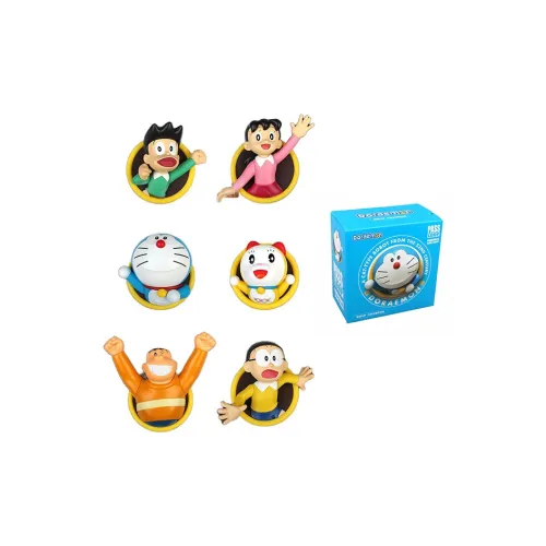 DoraemonA Дораэмон Магнитные наклейки для холодильника Nobita Shizuka Слепые коробки Один Mystery Коробка Целая коробка 6 шт