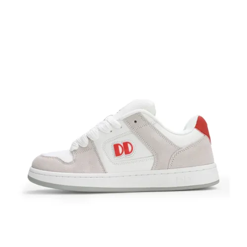 GLO BULL Скейтборд Кроссовки Низкие Белые Красные Унисекс