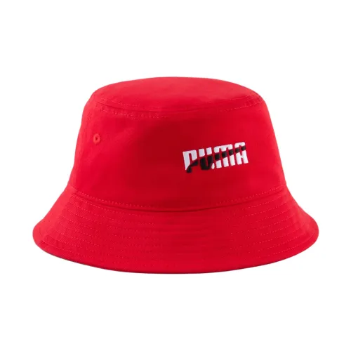 PUMA Детские Панамы из хлопка красного цвета