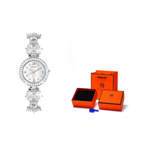 AIYISHI Кварцевый механизм Eco Friendly Медный ремешок Часы для женщин Жемчужная раковина Циферблат часов