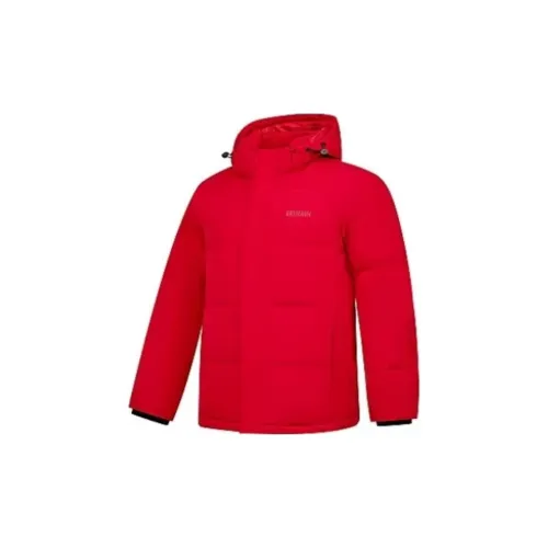 QIAODAN Sports Life Collection Пуховик Мужской Томат Красный