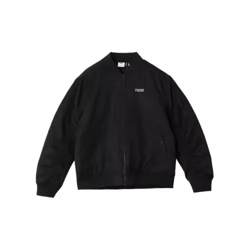 PUMA Хлопковый пуховик унисекс черного цвета