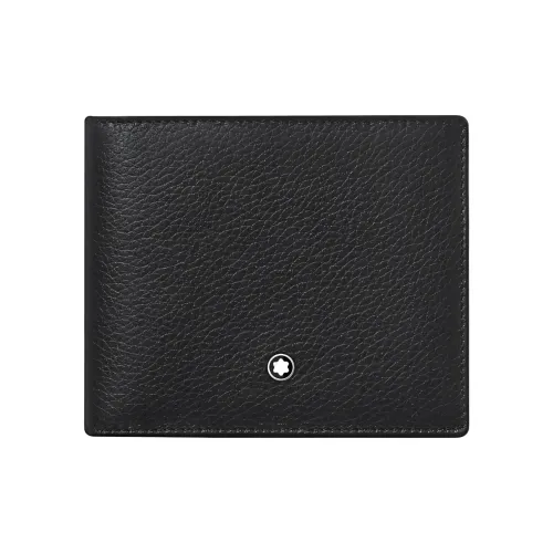 MONTBLANC Meisterstuck Кошелек из коровьей кожи Мужской кошелек Черный