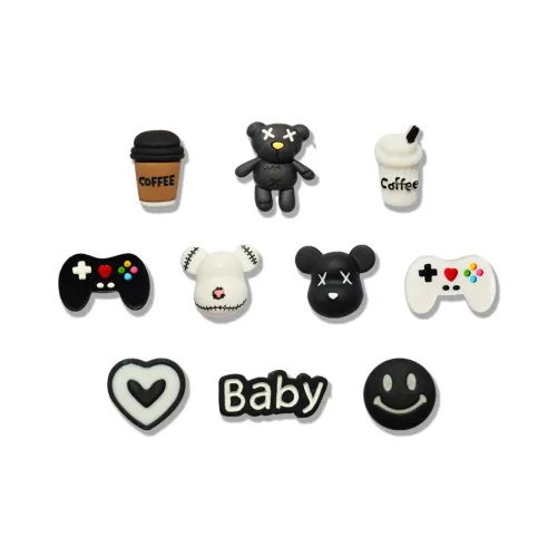 YOUWEI Смола Милый Креативный Мультяшный Дизайн DIY Шарм для Обуви 10 шт Наборы Одежды Унисекс