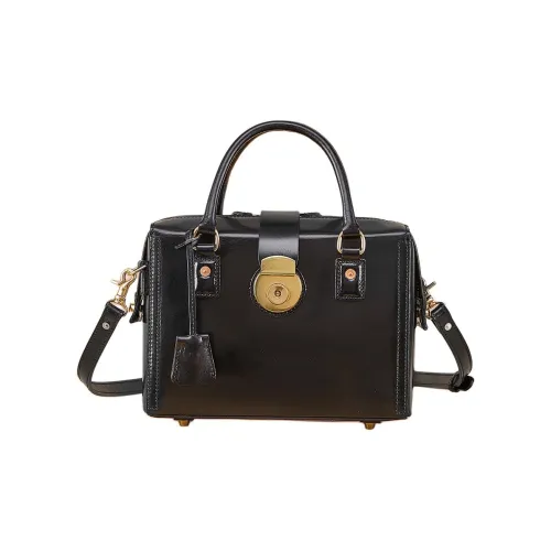 DIFENISE Первый слой Растительное дубление Коровья кожа Сумка через плечо Сумка Обычная Женская Черная Кофейная Коричневая