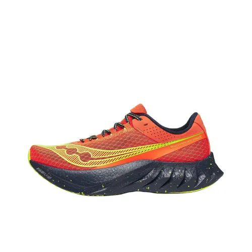 Saucony Endorphin Pro 4 Беговые кроссовки Низкий верх Красный синий Мужской