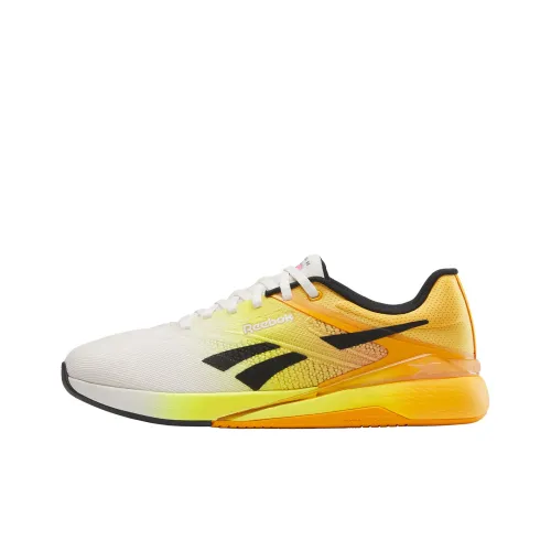 Кроссовки Reebok для тренировок, низкие, белые и желтые, унисекс