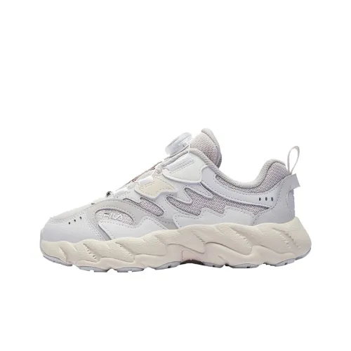 FILA KIDS BOA Детская беговая обувь Низкий топ Светло-серый Унисекс
