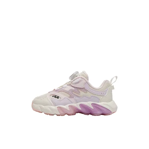FILA KIDS BOA Детские тренировочные кроссовки Low Топ Белый Фиолетовый Для дошкольников
