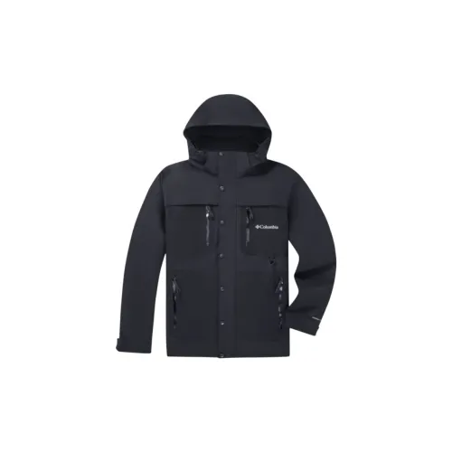 Columbia совместный бренд Transit Водонепроницаемый Ветрозащитный Дышащий Термический Дождевик Мужской Черный