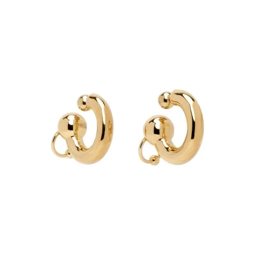 Jean Paul Gaultier Brass Earrings Женские Золото