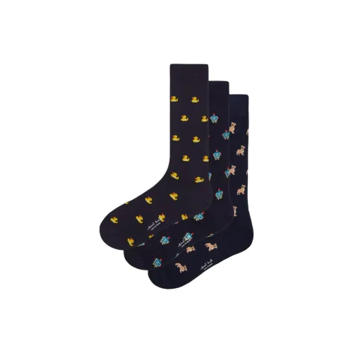 Paul Smith SS25 Novelty Высокие носки Мужские упаковка из 3 пар
