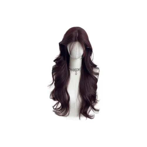 YOUXI Корейский стиль Женский Protagonist CENTER Разделенные Hazelnut Gray Brown Длинные Волосы Парики Ambient Большая волна