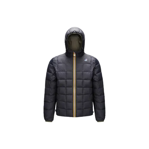 K WAY Черный Мужской Пуховик