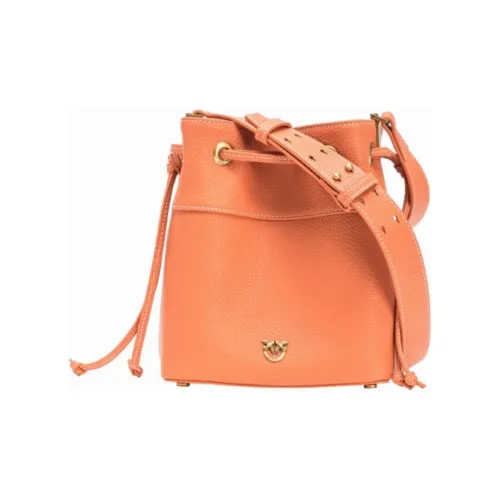 PINKO Коровья кожа Swallow Сумка Сумка-ведро Сумки через плечо Сумка через плечо Средний Женская Апельсин