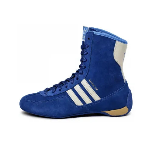 Adidas Originals RASANT Slip Resistant Abrasion Resistant High Топ Кроссовки для тренировок Женские Сине-белый
