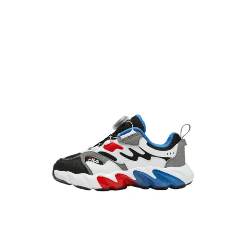FILA KIDS BOA Fern Sneakers Устойчивые к истиранию Низкие Кроссовки для тренировок Детские Белый Черный Для детей 3-7 лет