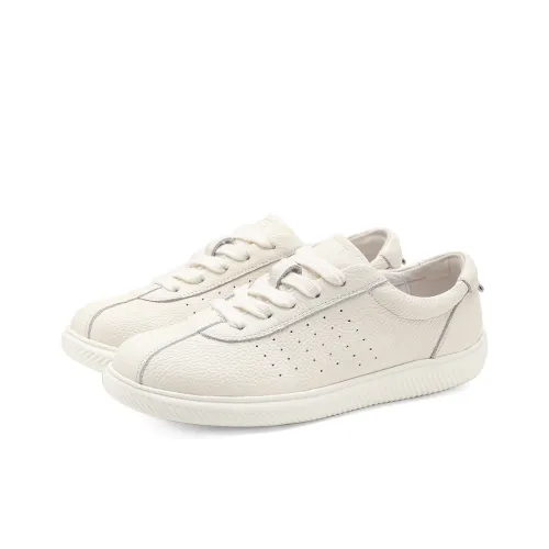 D Fuse SCANDINAVIA Покрытие Устойчивое к истиранию Легкий Низкий Топ Скейтборд Кроссовки Женские Экрю