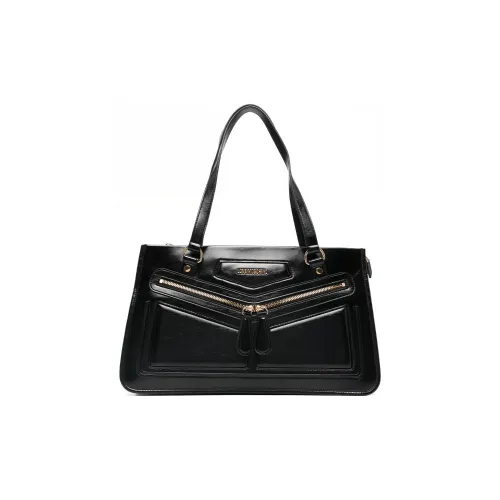 LOVE MOSCHINO Кожа Тоут Сумка Сумка для покупок Сумка на плечо Сумка Женская Черная