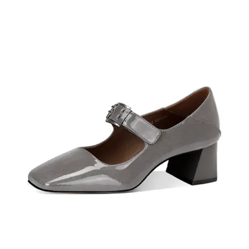 JESSICA SOPHIA Грубый каблук Туфли Мэри Джейн Женские