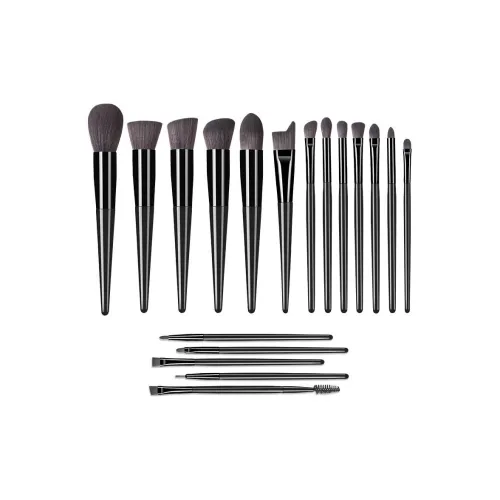 YUECHUMEI Высококачественный Набор кистей для макияжа из массива дерева с ручкой 18 штук