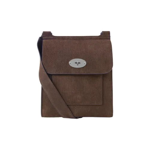 Mulberry Телячья кожа замшевая ткань сумка через плечо мужская коричневая