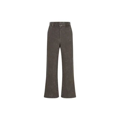 CROQUIS Вязаные тренировочные брюки мужские темно-кофейного цвета