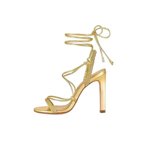 Schutz Maxima one Ремень Сандалии 10 см Женские Золотые