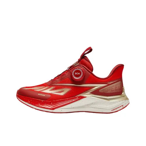 FILA KIDS Устойчивый к истиранию низкий топ детские беговые кроссовки красный