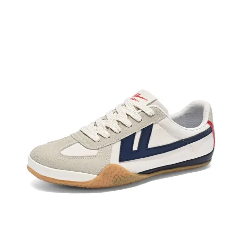 Warrior Износостойкий Дышащий Легкий Низкий Топ Повседневная Обувь Мужская Бежевый Серый Синий