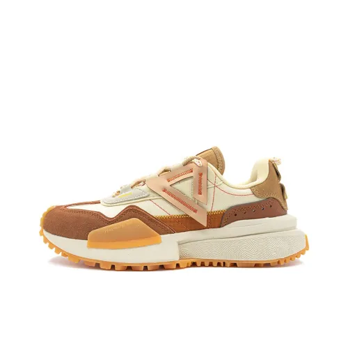 PEAK Амортизация и устойчивость к истиранию низкий топ кроссовки с подошвой унисекс каштаново-коричневый