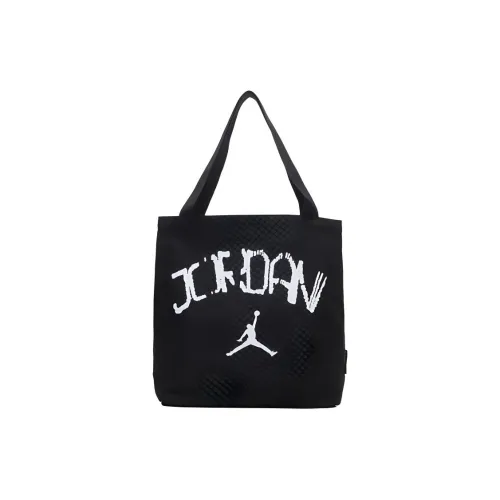 Джордан Хлопок Тоут Сумка Сумка для покупок Сумка на плечо Средняя Унисекс Черная