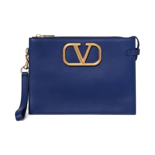 Valentino Коровья кожа Доска для ноутбука Клатч Мужской Синий