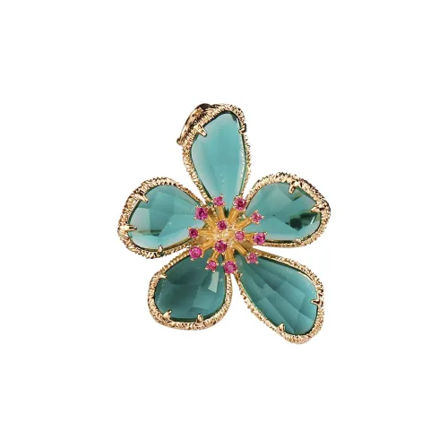 Фиолетовый сплав, женские броши