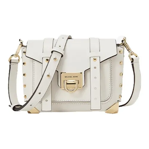 MICHAEL KORS Manhattan Коровья кожа Почтовая сумка Сумка через плечо Маленькая Женская Белая