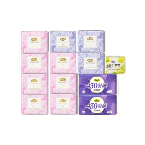 FREEMORE Воздух Гигиенические прокладки Бесшовный Легкий Day And Night Комбинация 13 Сумка 128 Шт