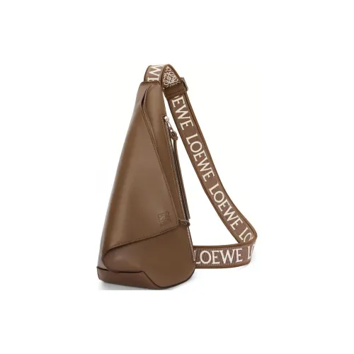 LOEWE Anton Sling Сумка через плечо из коровьей кожи сумка Sling мужская зимняя коричневая