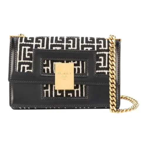 BALMAIN 1945 Кожа Плечевая сумка Женская Черная