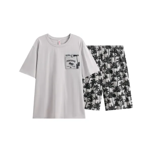FENTENG Пижамный комплект мужской светло-серый